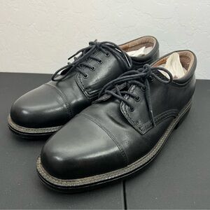 Dockers Black Leather Cap Toe Oxford Dress Shoes – Men’s Size 8.5